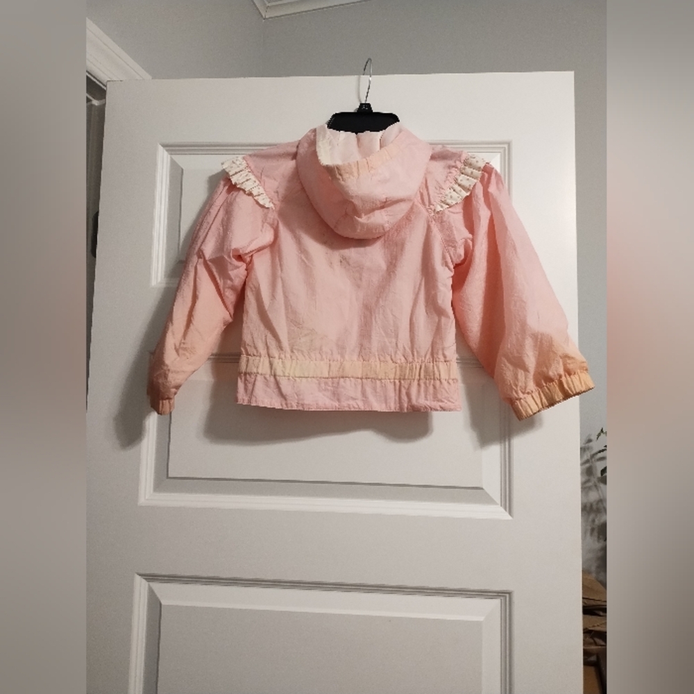 Pink Kids Jacket with Ruffle Details - Picture 2 of 10